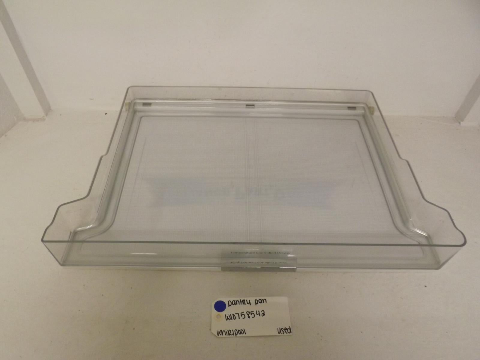 Whirlpool Refrigerator W10758542 Pantry Pan Used Whirlpool Refrigerator W10758542 Pantry Pan Used